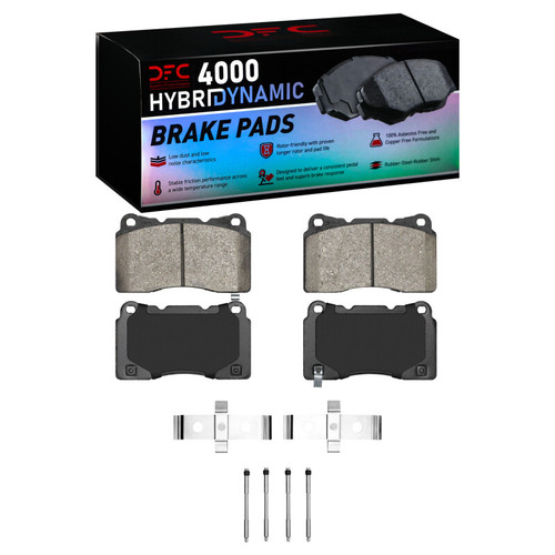 DFC 03-15 Mitsubishi Lancer Front 4000 HybriDynamic Brake Pads and Hardware Kit