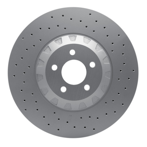 DFC 16-18 Ford Mustang Left Front Drilled GeoSPEC Coated Rotor