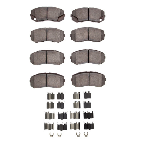 DFC 05-11 Freightliner FL360 (Mexico) Rear/Front 5000 Adv Semi Metallic Brake Pads & Hardware Kit