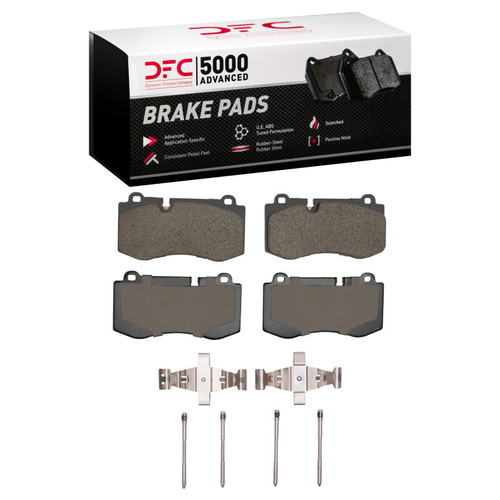DFC 07-14 Mercedes-Benz S600 Front 5000 Advanced Low Metallic Brake Pads and Hardware Kit