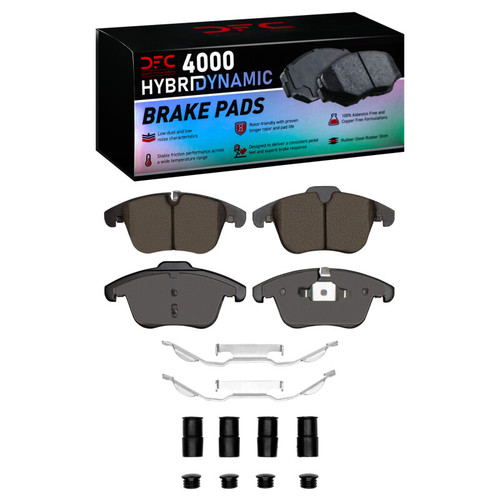 DFC 06-18 Jaguar S-Type Front 4000 HybriDynamic Brake Pads and Hardware Kit