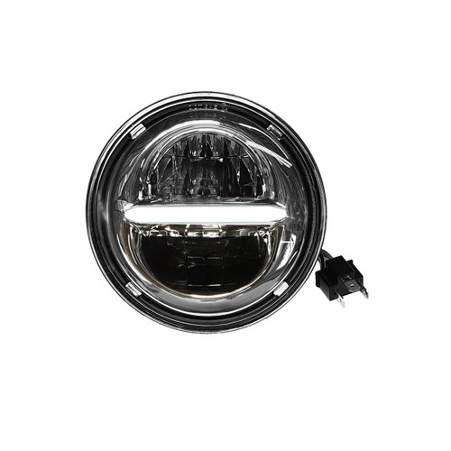 Classic Led Headlight 5.75" W/drl Chrome