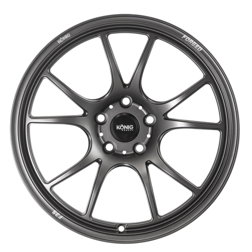 Konig Forged F3S 17x8 / 5x114.3 / ET35 - Satin Charcoal Knurled Bead