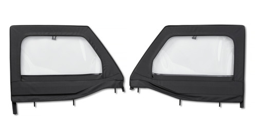 Bestop 20-26 Jeep Gladiator / 18-26 Wrangler JL Element Upper Doors (Front Black Diamond)