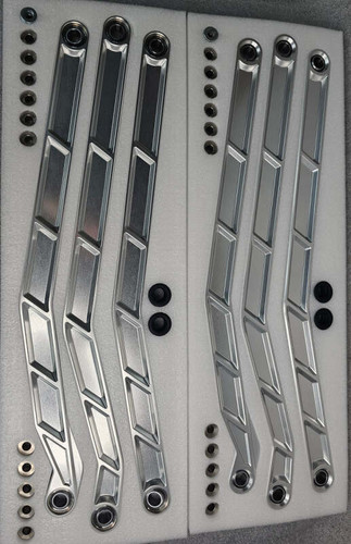 Elektric Offroad 2017+ Can-Am X3 Maverick High Clearance Radius Rods In Clear Finish For 72In