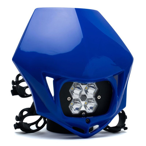 Baja Designs Squadron 2.0 Sport (Spot) - Clear A/C w/MC Race LED Light - Blue