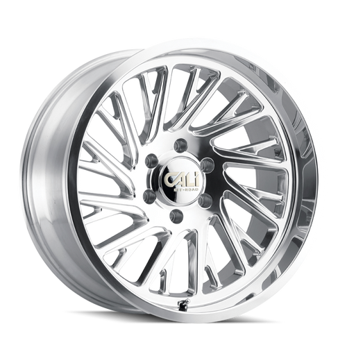 Cali Off-Road 9114 Purge 22x12 / 6x135 BP / -51mm Offset / 87.1mm Hub Polished Wheel