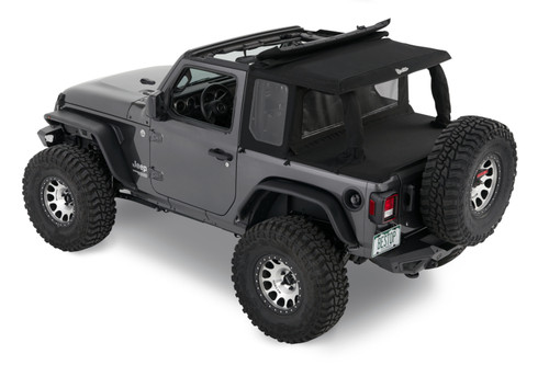 Bestop 18-26 Jeep Wrangler JL 2-Door Halftop Conversion Kit (Black Diamond)