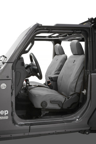Bestop 18-26 Jeep Wrangler JL 2-Door Front Seat Covers (Charcoal)
