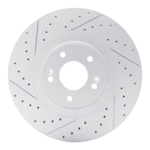 R1 20-25 Hyundai Palisade Front Left Drilled & Slotted Geo-Carbon Rotor