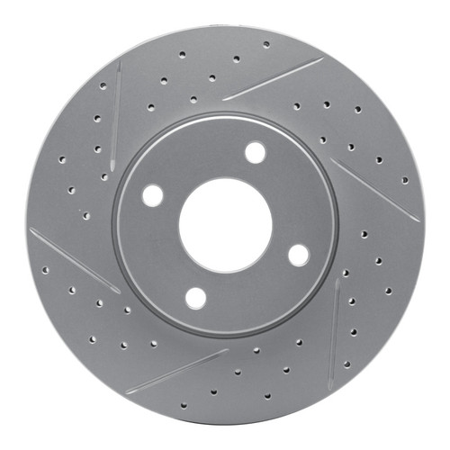 R1 05-12 Ford Ecosport (Mexico) Front Left Drilled & Slotted Geo-Carbon Rotor