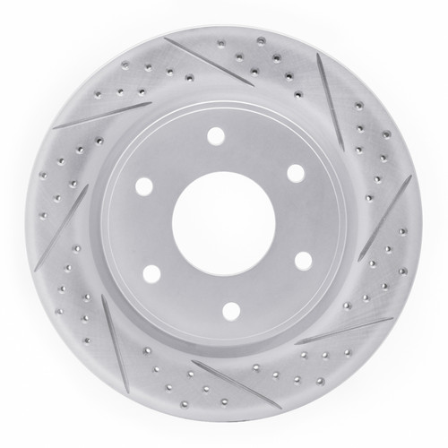 R1 05-07 Infiniti Qx56 Front Right Drilled & Slotted Geo-Carbon Rotor