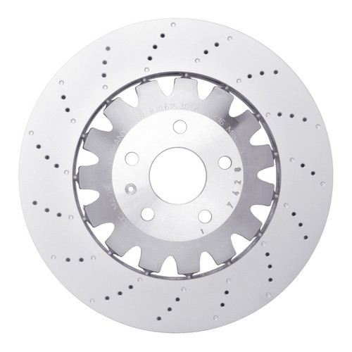 DFC 12-13 Audi TT Quattro RS Front Drilled Hi-Carbon Alloy Geomet Coated Rotor