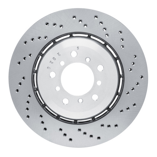 DFC 06-08 BMW Z4 Right Front Drilled Hi-Carbon Alloy Geomet Coated Rotor