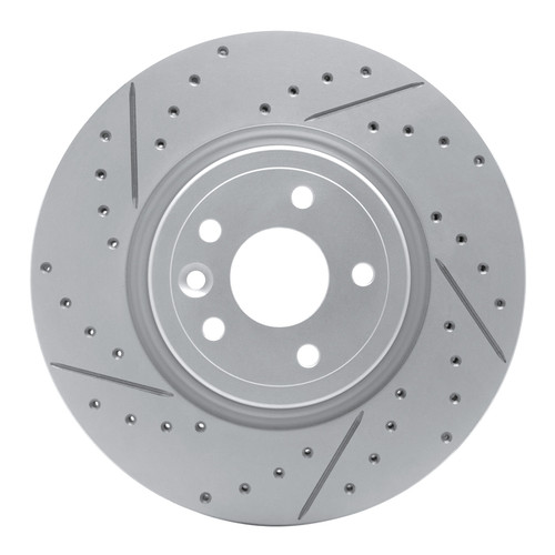 R1 17-20 Jaguar Xf Front Left Drilled & Slotted Geo-Carbon Rotor