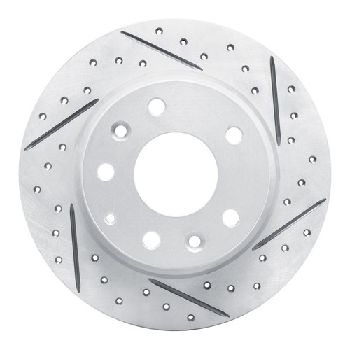 R1 14-25 Mazda 3 Rear Right Drilled & Slotted Geo-Carbon Rotor