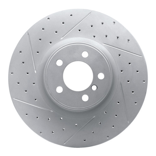 R1 10-12 Land Rover Range Rover Front Left Drilled & Slotted Geo-Carbon Rotor