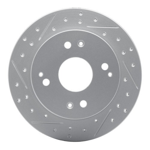 R1 92-97 Acura Cl Rear Left Drilled & Slotted Geo-Carbon Rotor