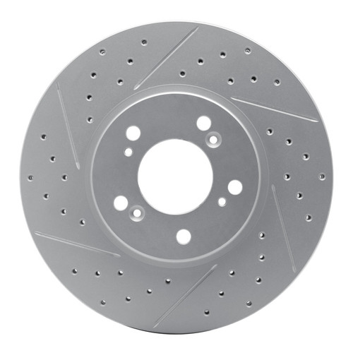 R1 99-04 Acura Rl Front Left Drilled & Slotted Geo-Carbon Rotor
