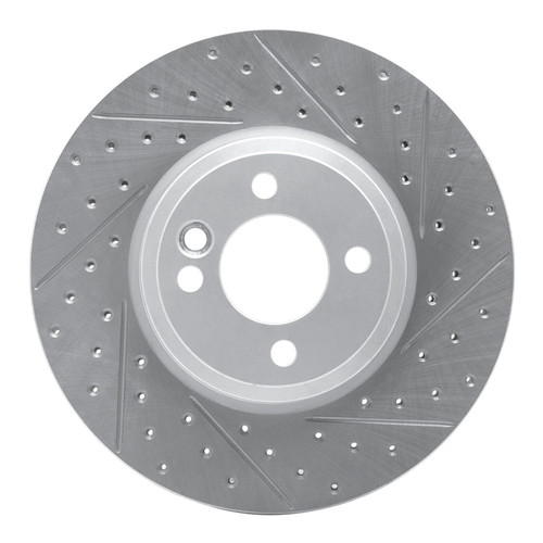 R1 02-06 Mini Cooper (Excl Clubman Front Right Drilled & Slotted Geo-Carbon Rotor