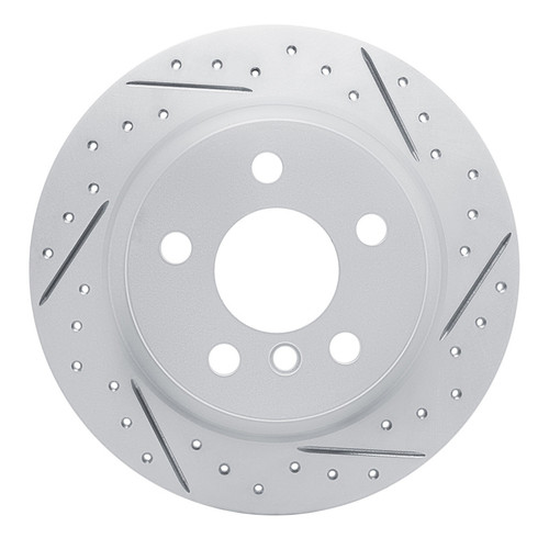 R1 14-25 BMW I3 Rear Right Drilled & Slotted Geo-Carbon Rotor