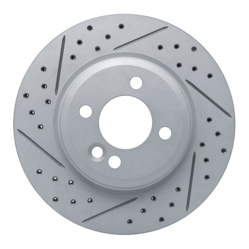 R1 02-08 Mini Cooper (Excl Clubman Front Left Drilled & Slotted Geo-Carbon Rotor