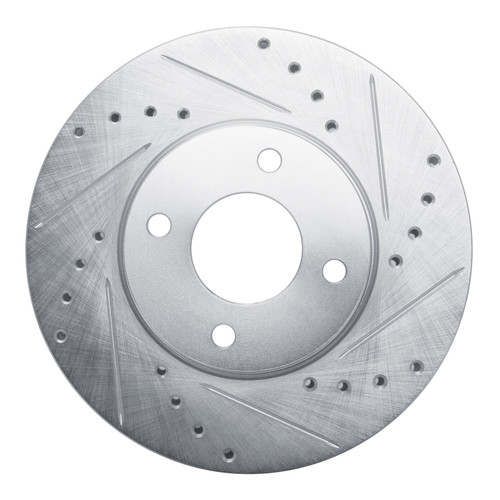 R1 17-21 Suzuki Ignis (Mexico) Front Right Drilled & Slotted Silver Brake Rotor