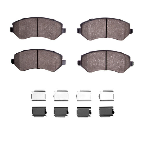R1 01-07 Chrysler Voyager Front Semi Met Pads & Hardware Kit