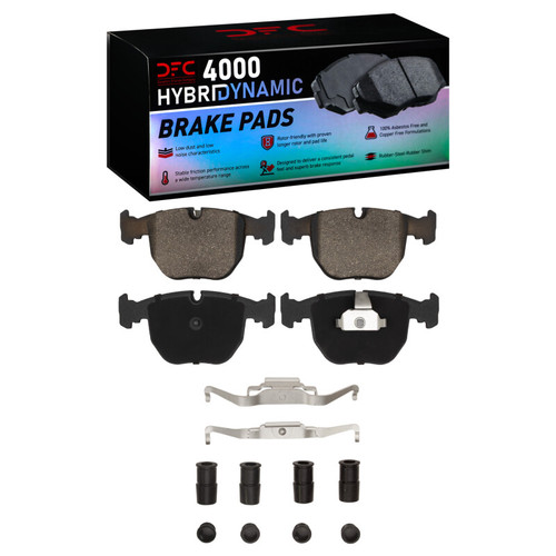 DFC 00-03 BMW 540I Front 4000 HybriDynamic Brake Pads and Hardware Kit