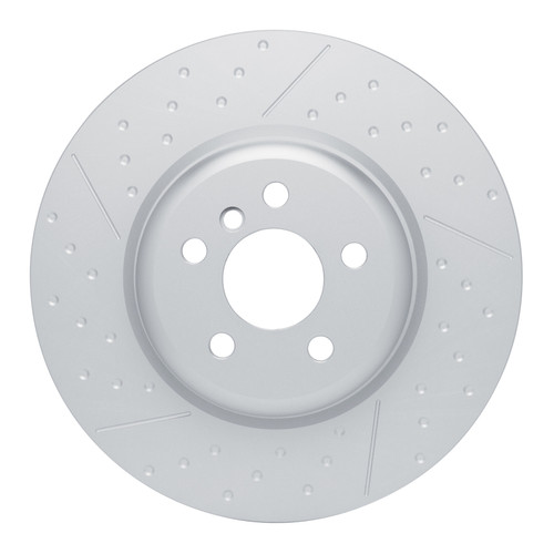 DFC 20-25 BMW M440i Left Rear GeoSPEC Coated Rotor - Dimpled and Slotted