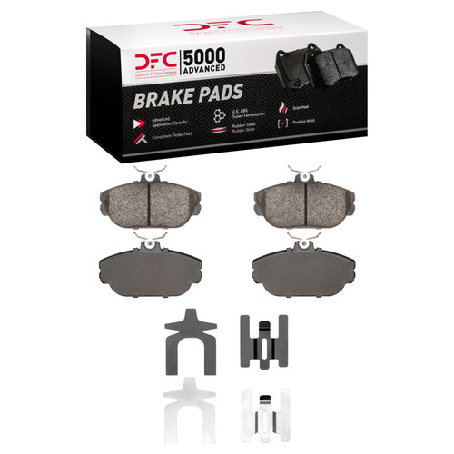 DFC 93-00 Ford Taurus (Excl SHO) Front 5000 Advanced Ceramic Brake Pads and Hardware Kit