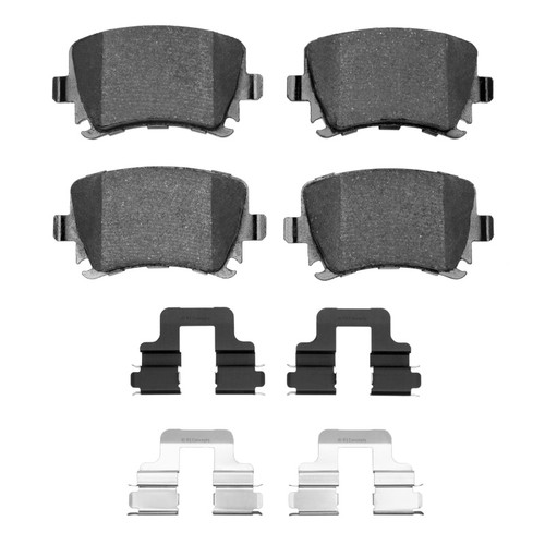 R1 00-18 Audi A4 Quattro Rear Semi Met Pads & Hardware Kit