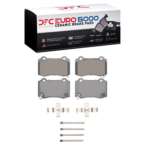 DFC 10-16 Hyundai Genesis Coupe Rear Euro 5000 Ceramic Brake Pads and Hardware Kit