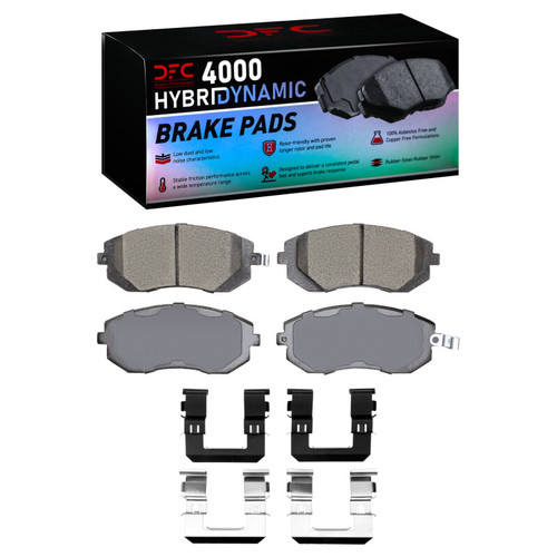 DFC 02-10 Subaru Impreza Front 4000 HybriDynamic Brake Pads and Hardware Kit