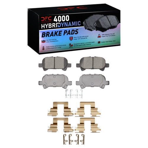 DFC 02-08 Toyota Solara Rear 4000 HybriDynamic Brake Pads and Hardware Kit
