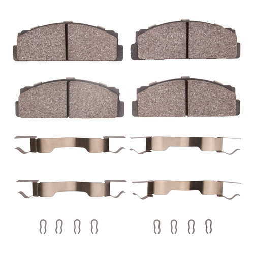 DFC 68-92 Fiat Strada Front 5000 Advanced Semi Metallic Brake Pads and Hardware Kit