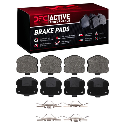 DFC 06-13 Chevrolet Corvette Rear Active Performance Pads and Hardware Kit