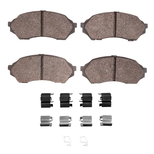 DFC 99-01 Mazda Protege Front 5000 Advanced Semi Metallic Brake Pads and Hardware Kit