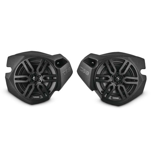 DS18 Polaris RZR Front Kick Panel Pods Loaded Enclosure 2x 6.5in Spkr Built-in Amp + Twtr Bluetooth