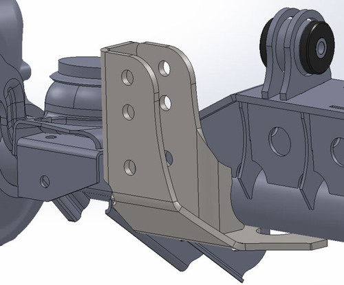 Artec Industries 93-06 Jeep Wrangler TJ Lj Raised Tracbar Bracket For Tj Front Axle