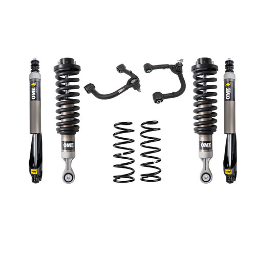 Old Man Emu offers a range of tuned and matched integrated suspension kits to ensure the right suspension is selected for how the vehicle is outfitted and the conditions it will encounter. Old Man Emu suspension systems are designed to enhance rid...