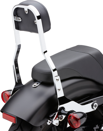 Detachable Backrest Short Chrome Softail 00-06