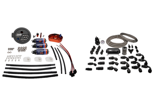 DeatschWerks A90 Supra/G8X BMW M3/M4 X3 Module w/ Triple DW420 Pumps and PTFE Return Plumbing Kit