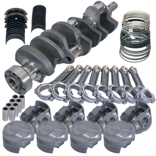 Eagle Chevy 454 1Pc 4.250in Crank 6.385in I-Beam Rods 43cc Dome 4.320in Pistons Rotating Assembly