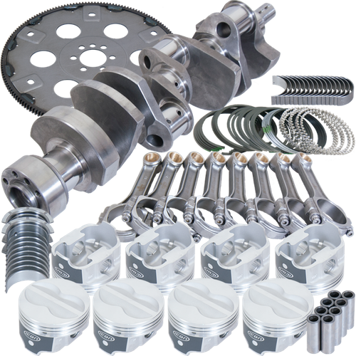 Eagle Chevy 350 1Pc 3.750in Crank 5.700in I-Beam Rods -10cc 4.000in Pistons Balanced Assembly