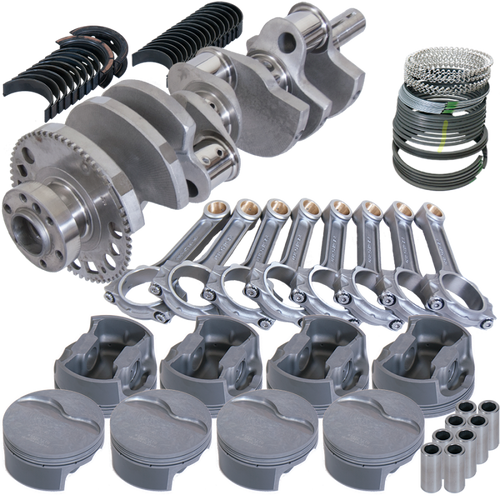 Eagle Chevy LS3 4.000in Crank 58 Tth Rlctor 6.125in I-Beam Rods 4.030in Pistons Rotating Assembly