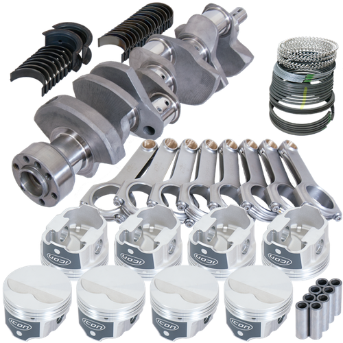 Eagle Chevy LT1 350 1Pc 3.480in Crank 5.700in H-Beam -3.7cc 4.040in Pistons Rotating Assembly