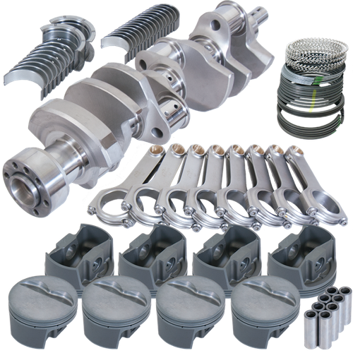 Eagle Chevy LT1 350 1Pc 3.750in Crank 5.700in H-Beam -5cc Flat Top 4.060in Pistons Rotating Assembly