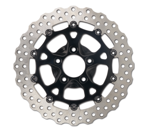Performance Machine Disc Carr Dominator 320Mm X .20 Ff No O/S Front Black Ano