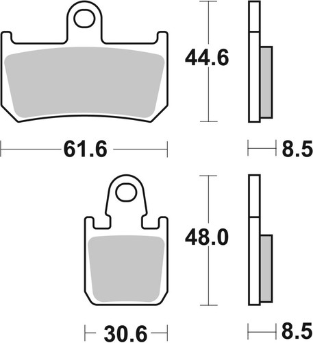 Brembo 07-14 Yamaha YZF R1 (4-pad) 1000cc Sinter Brake Pad - Front